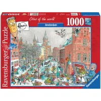 Ravensburger puzzel 1000 stukjes Fleroux Amsterdam in de winter
